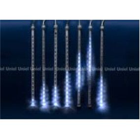 Гирлянда занавес светодиод. ULD-E2405-240/DTK WHITE IP44 METEOR «Падающие звезды» UNIEL 11121