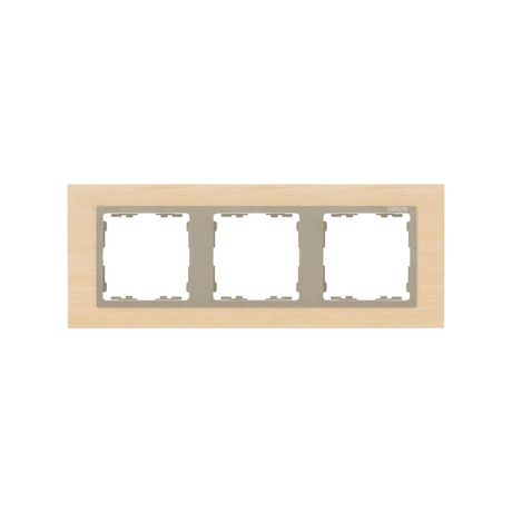 Рамка 3-м Simon82 Nature клен/шампань дерево Simon 82937-68