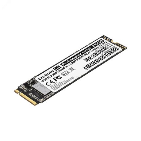 Накопитель SSD M.2 2280 240GB NextPro KC2000TP240 (PCIe) - 282318 Exegate