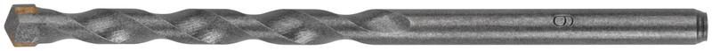 Сверло победитовое ударное, цилиндрический хвостовик (для бетона, кирпича) 6х100 мм - 34543 РОС