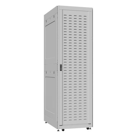 Шкаф серверный 42U 800х1200 передняя дверь: протект IP41. задняя двустворчатая глухой металл IP51. боковые панели: металл. цвет: серый RAL7035 - EX 8242.7651 SYSMATRIX