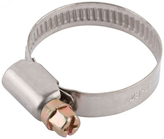 Хомут обжимной (нержавеющая сталь) 23-35 мм - 64279 РОС