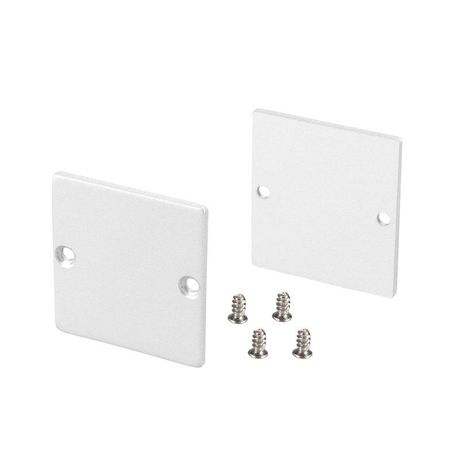 Заглушка SL-LINE-3638-LW WHITE глухая метал. (уп.2шт) Arlight 040252(1)