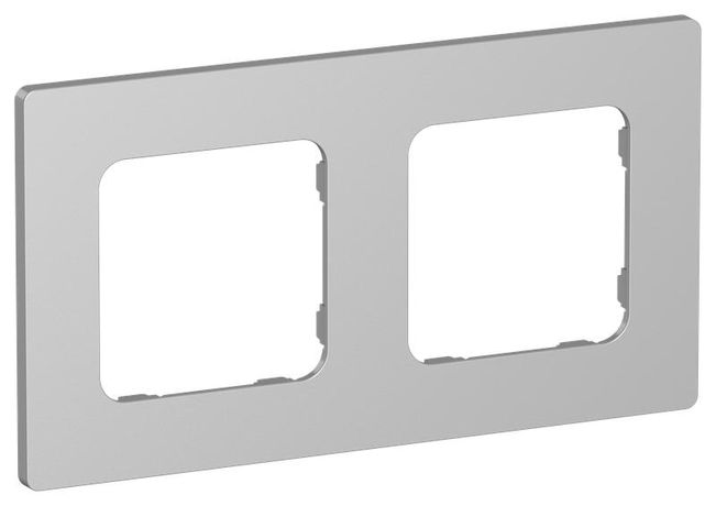 Рамка 2-м СП FLITE РУ-2-К-ФлА алюм. IEK FI-M22-32-20-K47 IEK арт. FI-M22-32-20-K47