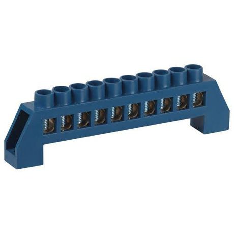 Шина NO-224-64 N ноль в изоляторе ШНИ-8х12-10-Д-синий | Б0062921 ЭРА