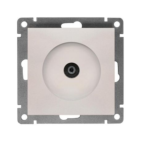 Розетка телевизионная одноместная серия Афина, с/у, тупиковая, 75Ом, ч/д 4-2400Мгц, жемчуг (еврослот) - A0027-OBr Союз