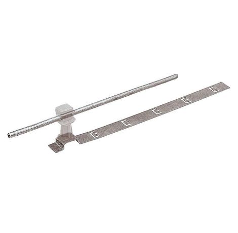 Держатель проводника круглого 6-8 мм для черепичной кровли прозрачный, оцинк.|91038|Ezetek