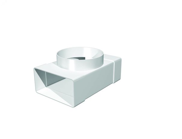 Соединитель Т-образный пластиковый для плоских каналов с фланцевыми воздухораспределителями 60х204/D100 - 620ТФ10П ЭРА 629