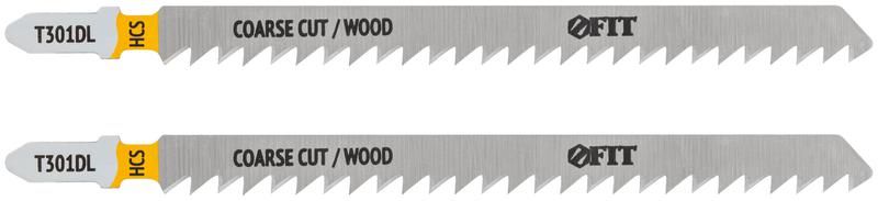 Полотно по дереву HCS шлифованные под свободным углом зубья 132/106/4мм (T301DL) (уп.2шт) FIT 40899 РОС