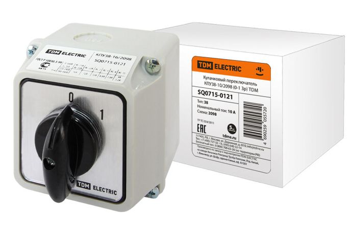 Кулачковый переключатель КПУ38-10/2098 | SQ0715-0121 TDM