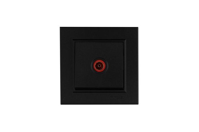 Розетка телевизионная Karea черна. Makel 56054007