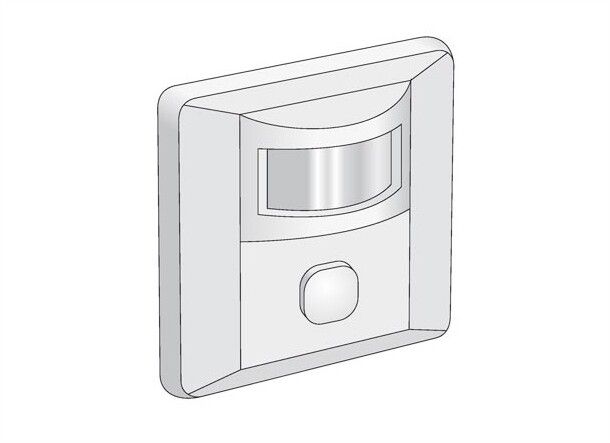 Датчик движения встраиваемый в стену ДДВ-01 600Вт, 5-480с, 9м, 10+Лк, 120гр, IP20, - SQ0324-0011 TDM