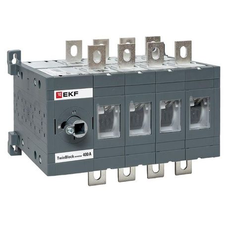 Рубильник 400A 4P реверсивный без рукоятки управления TwinBlock | tb-s-400-4p-rev EKF