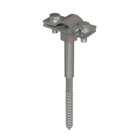 Держатель вкручиваемый для прутка d6-10мм со шпилькой М8 L100мм DPV-SM8-100-D6-10 TD КМ MA0719 КМ-Профиль