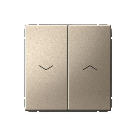 Выключатель для жалюзи 2-кл. ArtGallery 2х (сх. 4) 10А быстрозажим. клем. механизм шампань SE GAL000519S APC