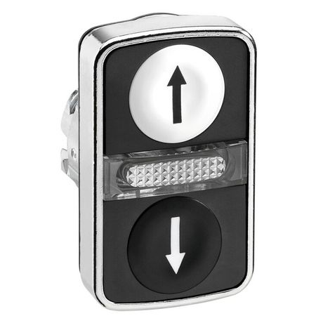 ГОЛОВКА КНОПКИ ДВОЙНАЯ С МАРКИРОВК + LED ZB4BW7A1724 | Schneider Electric