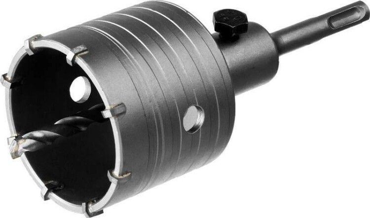 Коронка по бетону М22 d68мм в сборе (коронка + хвостовик бур) SDS plus Вихрь 73/10/9/1