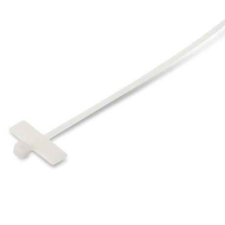 Стяжка нейлоновая неоткрывающаяся безгалогенная 200x2.5мм полиамид 6.6 площадка для маркера (100шт) - 16068 Hyperline