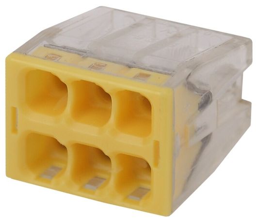 Аксессуары для клемм NO-224-44 ЭРА Клемма СМК компактная с пастой серии 246, 6 отверстий, 0,5-2,5 м | Б0043962