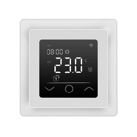 Терморегулятор цифровой ClimaHome W сенсорный программируемый с Wi-Fi бел. Rexant 51-0572 MEET