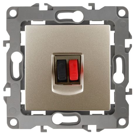 Розетка аудио 12-3111-04 шампань (10/100/3200) |Б0027454 | ЭРА