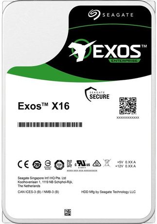 Жесткий диск 12Tb Exos X16 3.5'', SATAIII, 7200 об/мин, 256 МБ - 1000627331 Seagate ST12000NM001G