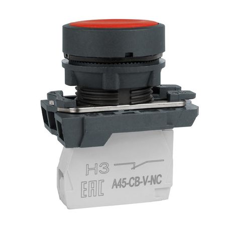 Кнопка OptiSignal D22 C5-P-401 красная пластик 1НЗ XB5AA42 |332182| КЭАЗ