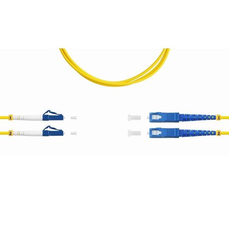 Патч-корд ВО SM(G.652.D), LC/UPC-SC/UPC, 3.0мм, duplex, LSZH, 2м | 09-0658 SUPRLAN Net.on