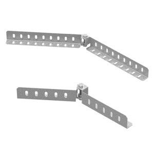 Соединитель шарнирный горизонтальный для лотков НЛО высотой 100 мм, толщ. 1,2 Сендзимир цинк, 083074 | СЛУШГ-100-1,2-СЦ Ostec