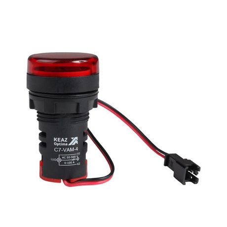 Индикатор тока и напряжения OptiSignal Compact D22 C7-VAM-4 красный 50-500 В AC/0-100 A AD22VAM | 375700 КЭАЗ 375699