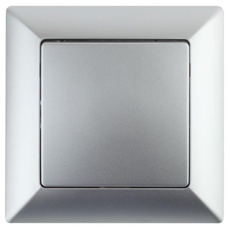 Переключатель промежуточный 1-кл. СП Solo 4-108-03 10А 250В IP20 алюм. Intro Б0053619 ЭРА