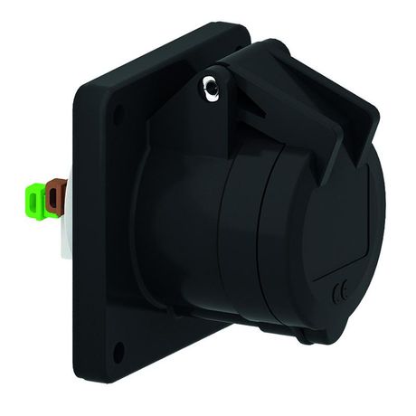 Розетка панельная 3р(2p + PE) 16А 230-380 QC черная IP44 I 130269-Bals Bals