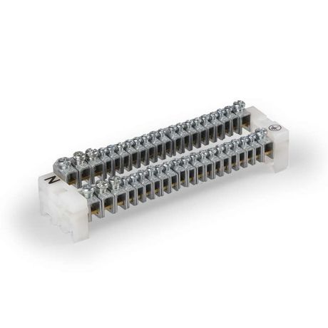 Шина комбинированная N и PE Cu 4х16кв.мм + 16х6кв.мм 500 В ENSTO KNA4.120NP