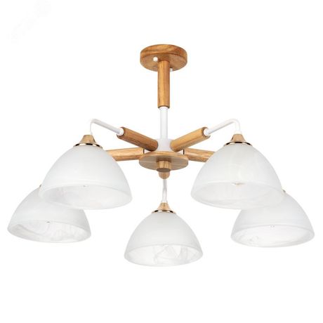Люстра потолочная MATTHEW E27 5х40Вт Металл Коричневый - A5032PL-5BR Arte Lamp