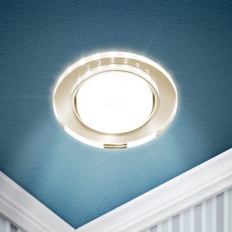 Встраиваемый светильник со светодиодной подсветкой DK LD51 MR GX53 зеркальный - Б0057467 ЭРА