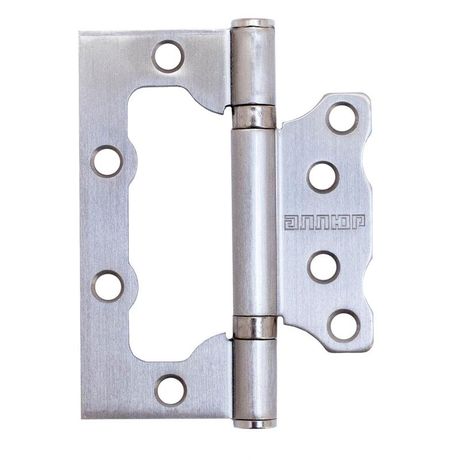 Петля накладная без врезки 100х75 2BB SNP БЛИСТЕР 2.5мм матов никель (уп.2шт) Аллюр 6 812