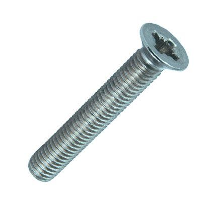 Винт DIN965 М3х10 потайная головка оцинкованный - 1388 ПАРТНЕР