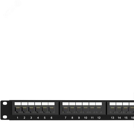 Патч-панель коммутационная 19' (1U). 24 порта RJ-45. категория 5e. Dual IDC. неэкранированная - 5PP2402U106 SYSMATRIX