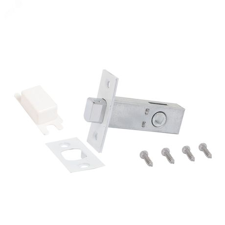 Задвижка АЛЛЮР АРТ LB45-6 W матовый белый 6мм без ручек - 15098 ПТК