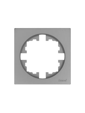 Рамка 1-м OSEN горизонт. квадрат сер. матов. LEZARD 743-7400-146