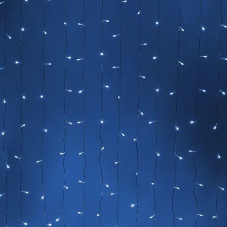 Гирлянда светодиодная новогодняя занавес 3*3 м холодный белый 300 led 220 Intro Holiday INZL-02Z - Б0060440 ЭРА