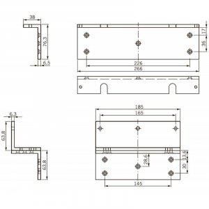 Крепление L+Z кронштейн для EMC 1200 ALH dormakaba 269901