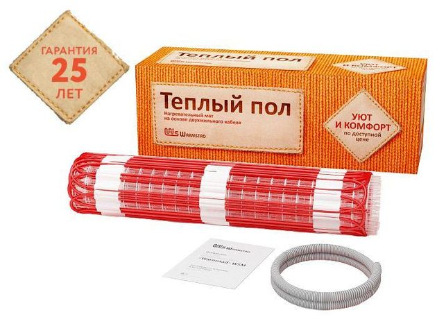 Комплект "Теплый пол" (мат) WSM 1890Вт/12.5кв.м Warmstad 100035666000