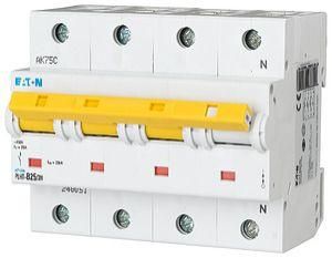 Автоматический выключатель 25А, кривая отключения В, 3+N полюса, отключающая способность 25 кА PLHT-B25/3N - 248051 EATON