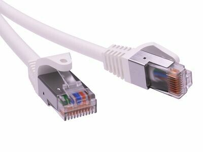 Патч-корд экранированный CAT5E F/UTP 4х2, LSZH, белый, 10.0м | RN5EFU4500WH DKC ДКС