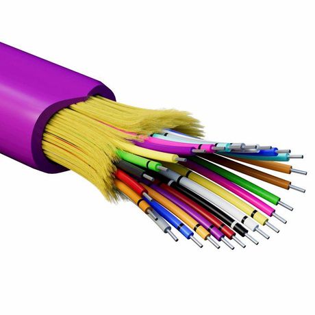 Кабель волоконно-оптический распределительный арамидные упрочняющие нити для внутренней прокладки нг(А)-HF 24 ОВ категорияOM4 (G.651.1) плотный буфер 0.4кН барабан 500м DKC RNDT4C24MG01-E ДКС