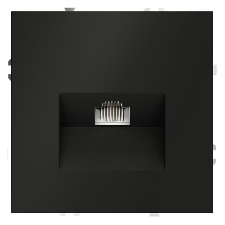 Розетка компьютерная 1-м СП S70 RJ45 кат.6 механизм черн. матов. Voltum VLS060108 Voltum арт. VLS060108