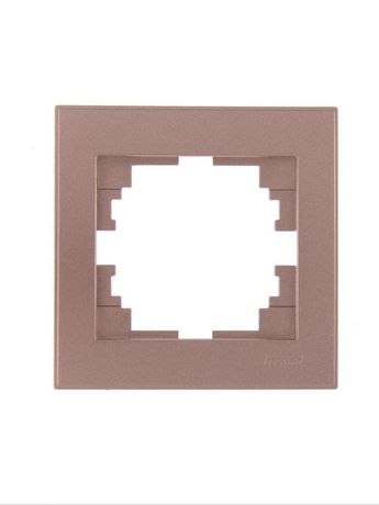 Рамка RAIN 1-ая горизонтальная бронза матовая - 703-3131-146 LEZARD