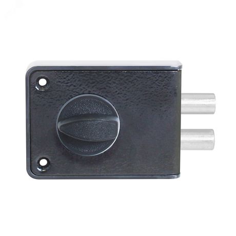 Замок накладной цилиндровый для деревянных дверей, СТАНДАРТ Россия ЗН1-3-1С черный - 11494 ПТК