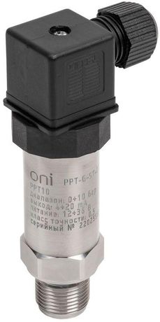 Преобразователь давления PPT10 0,5% 0-10Бар 4-20мА G1/2 DIN43650 ONI - PPT-G-ST-010-4-20-2-2 IEK